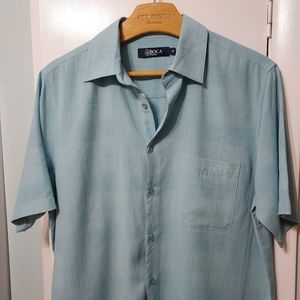 BOCA classics silk button up shirt - size Medium